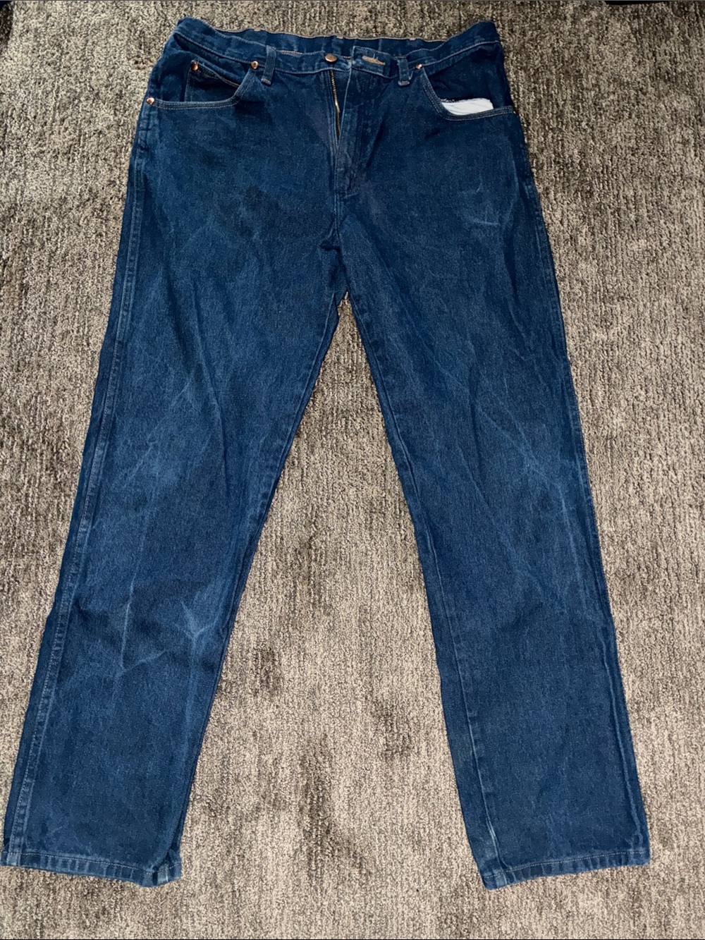 Wrangler Indigo Straight-Leg Jeans 36x34